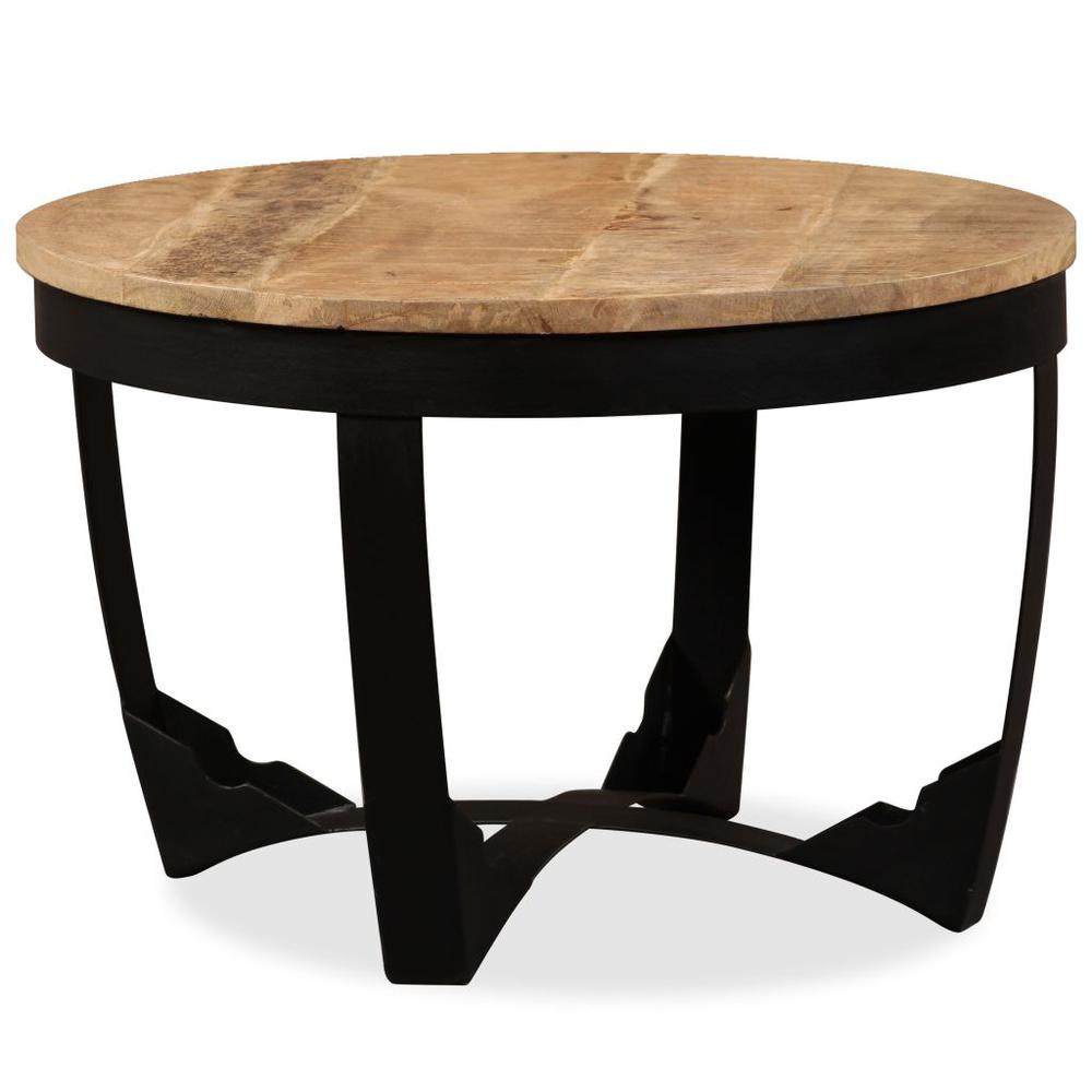 vidaXL Side Table Solid Rough Mango Wood 23.6"x15.7", 244673