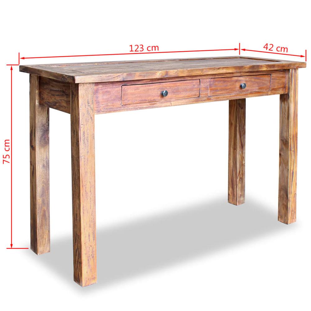 vidaXL Console Table Solid Reclaimed Wood 48.4"x16.5"x29.5", 244494