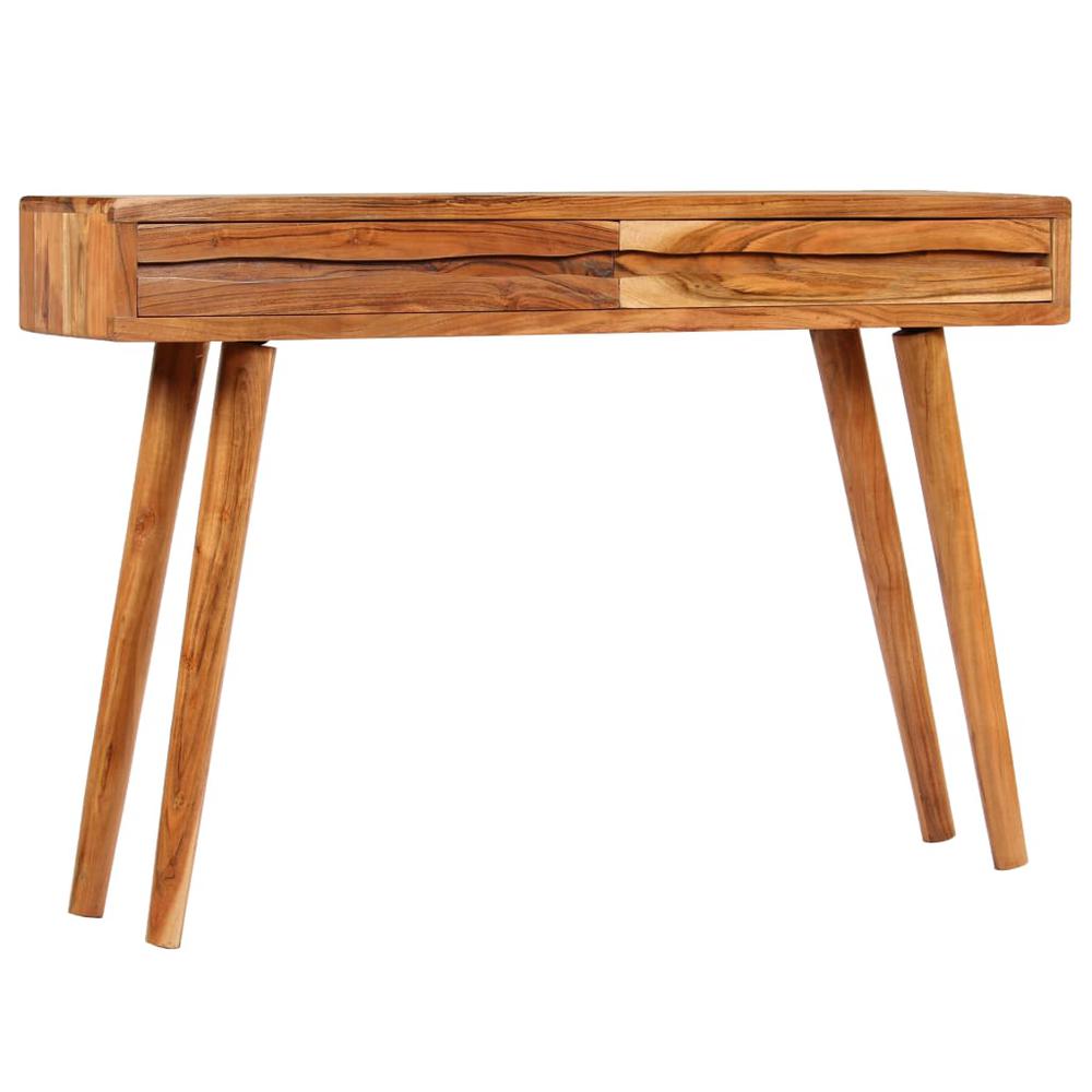 vidaXL Console Table Solid Acacia Wood with Carved Drawers 46.5"x11.8"x31.5", 244975