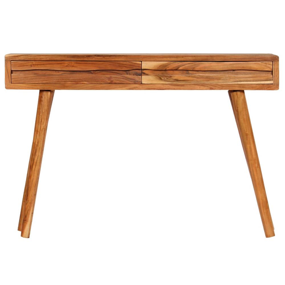 vidaXL Console Table Solid Acacia Wood with Carved Drawers 46.5"x11.8"x31.5", 244975