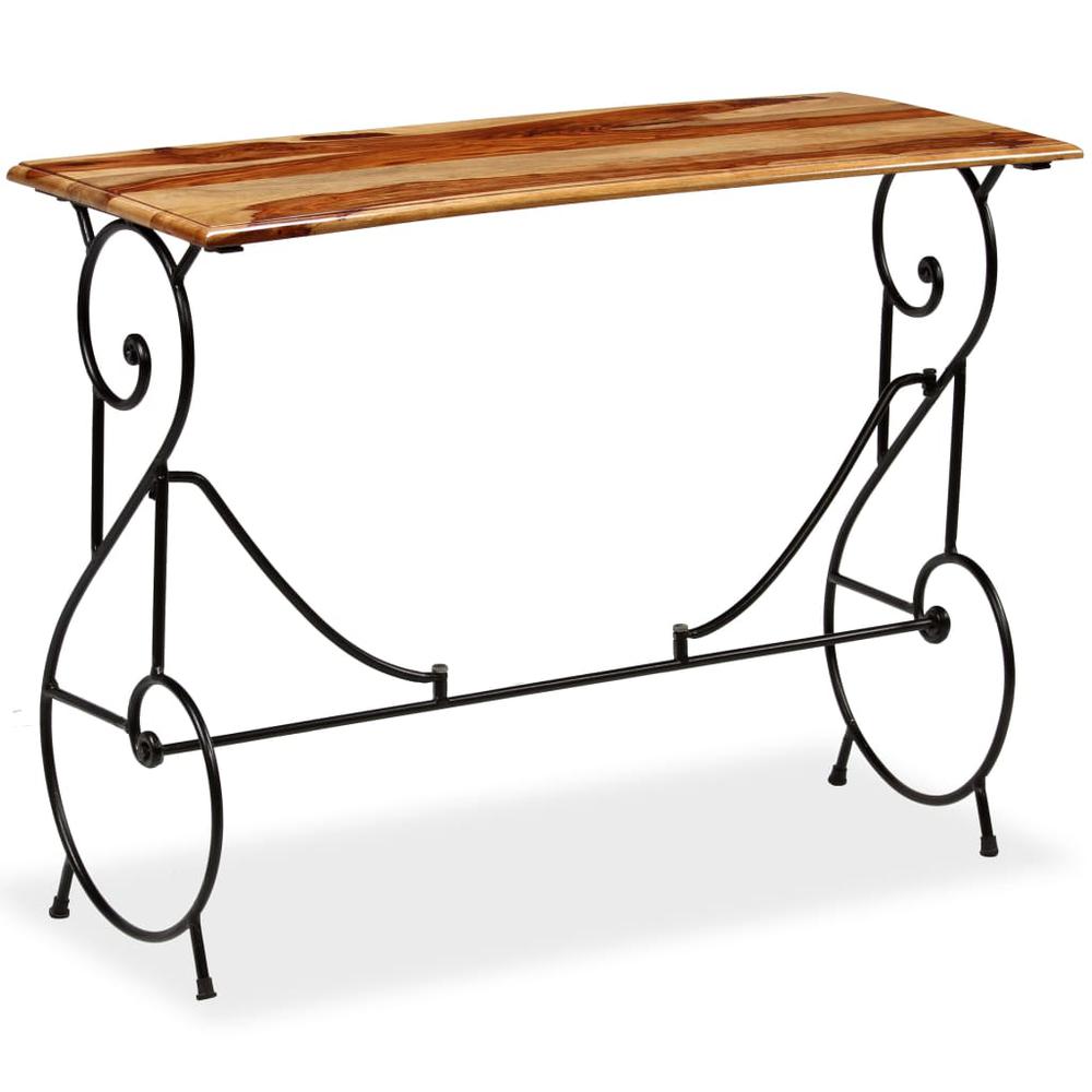 vidaXL Console Table Solid Sheesham Wood 39.4"x15.7"x29.5", 244929