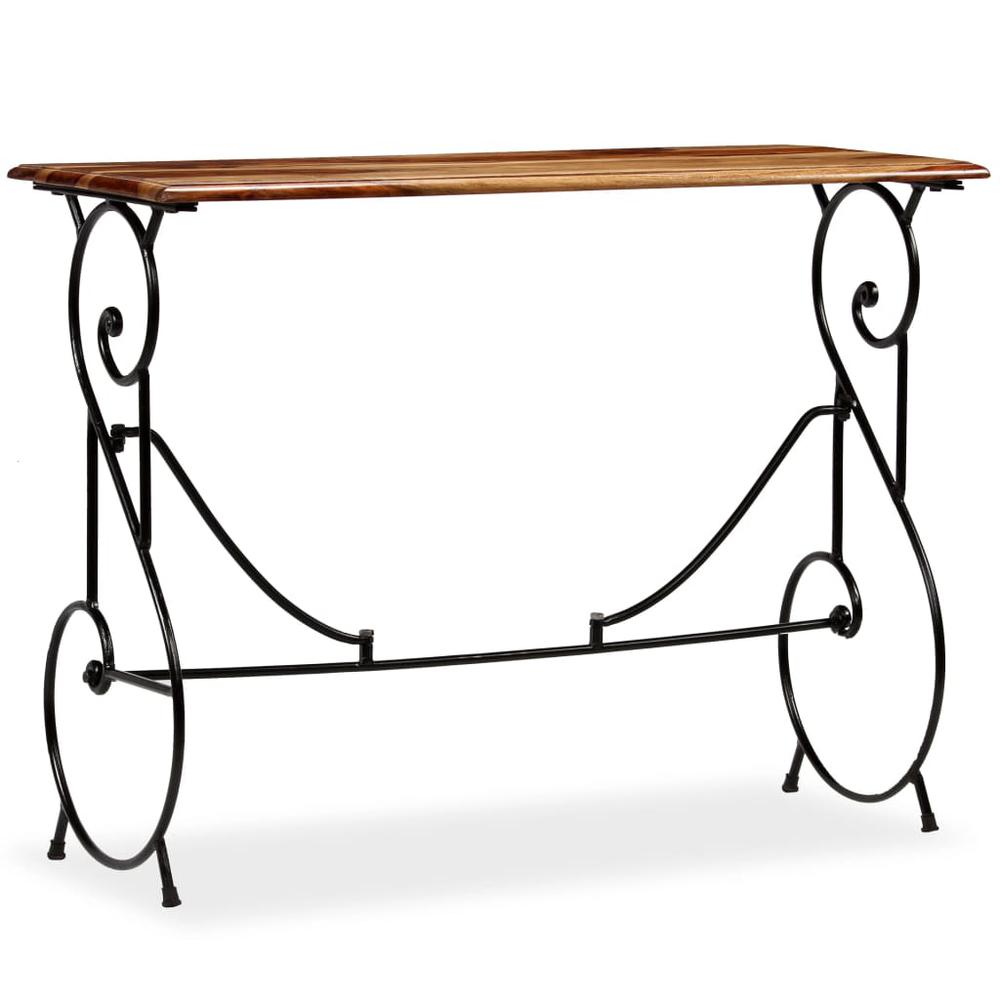 vidaXL Console Table Solid Sheesham Wood 39.4"x15.7"x29.5", 244929