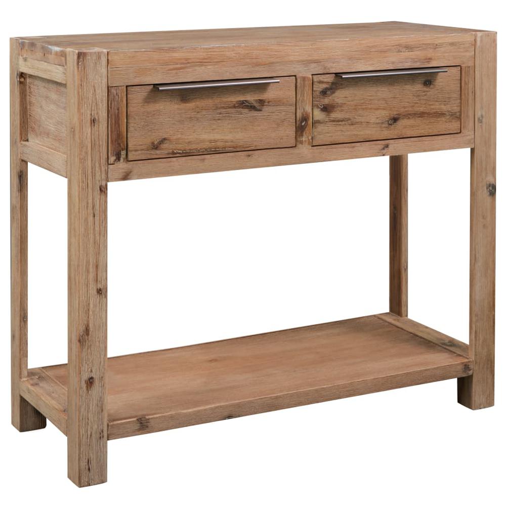 vidaXL Console Table 32.3"x13"x28.7" Solid Acacia Wood, 245684