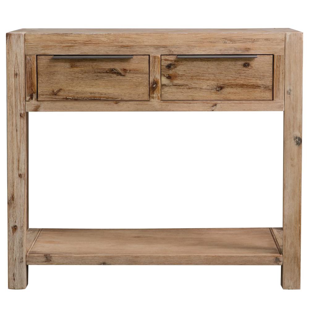 vidaXL Console Table 32.3"x13"x28.7" Solid Acacia Wood, 245684