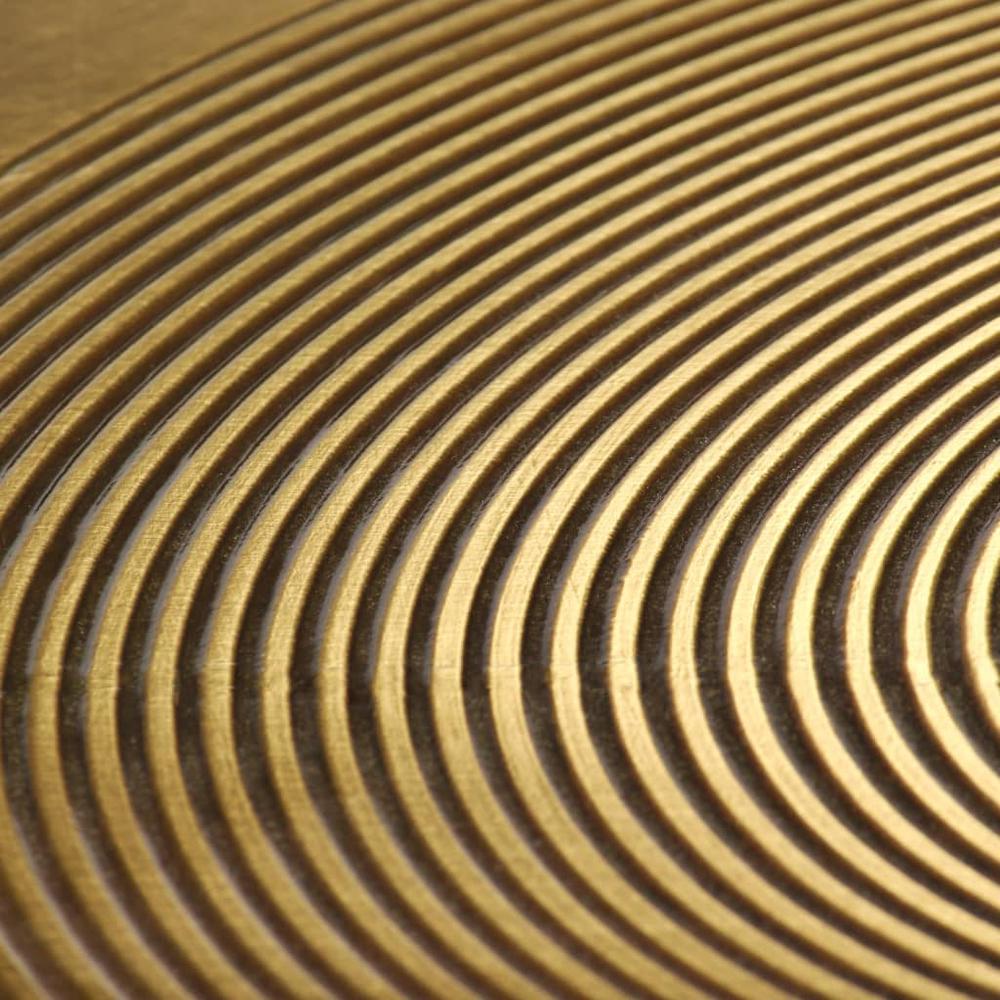 vidaXL Table Set 2 Pieces Brass-covered MDF, 246285