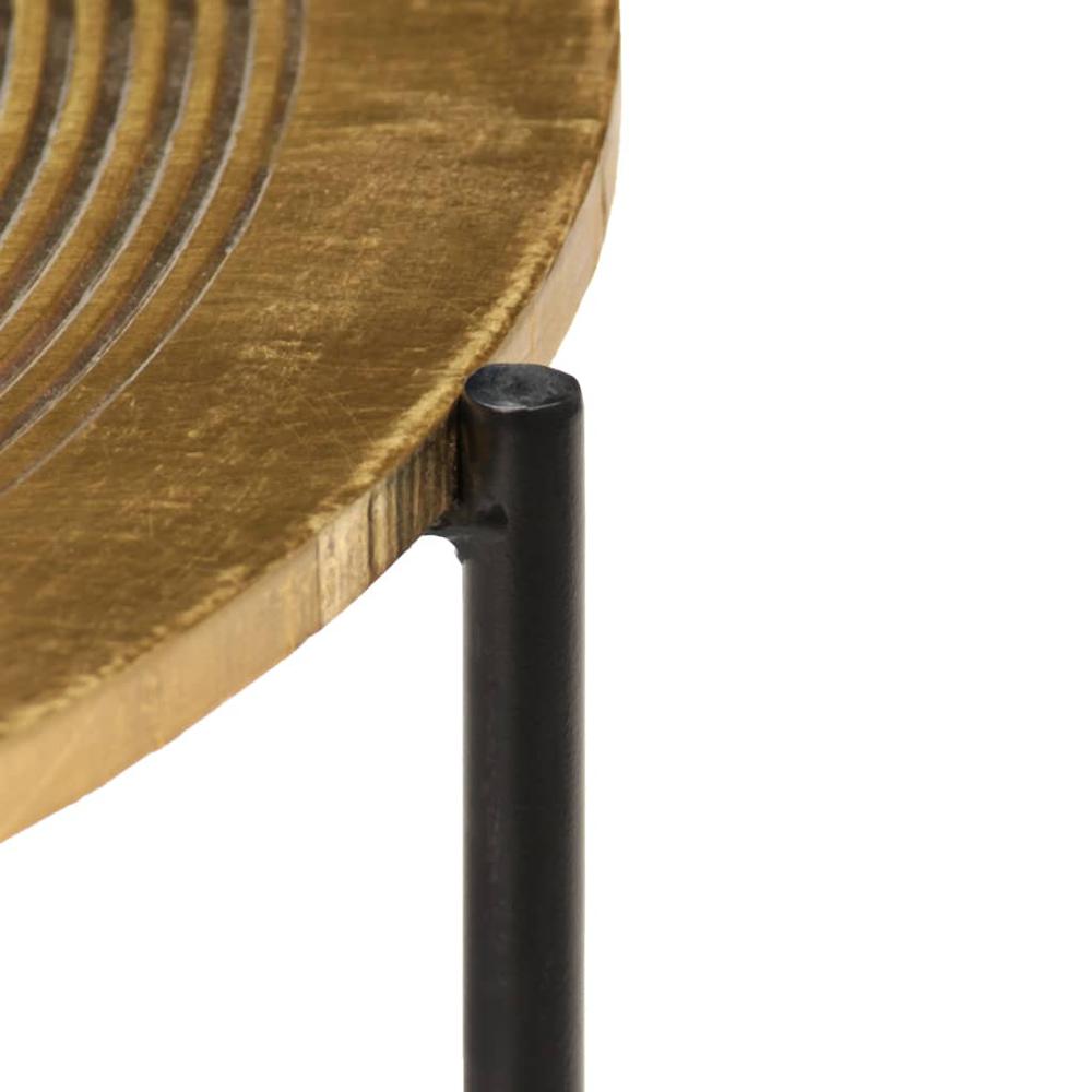 vidaXL Table Set 2 Pieces Brass-covered MDF, 246285