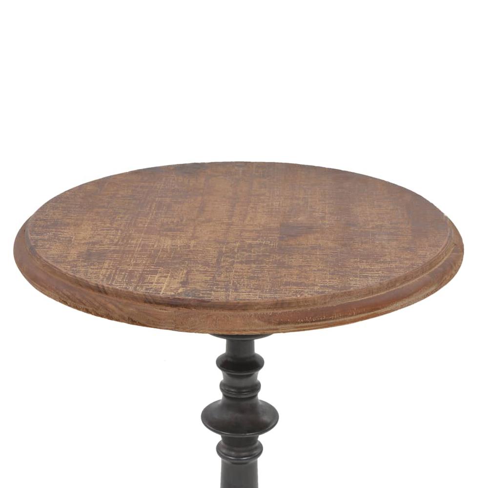 vidaXL End Table Solid Fir Wood 15.7" x25.2" Brown, 246125