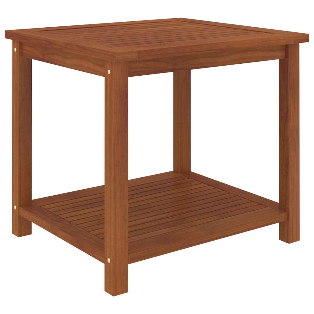 vidaXL Side Table Solid Acacia Wood 17.7"x17.7"x17.7", 44128