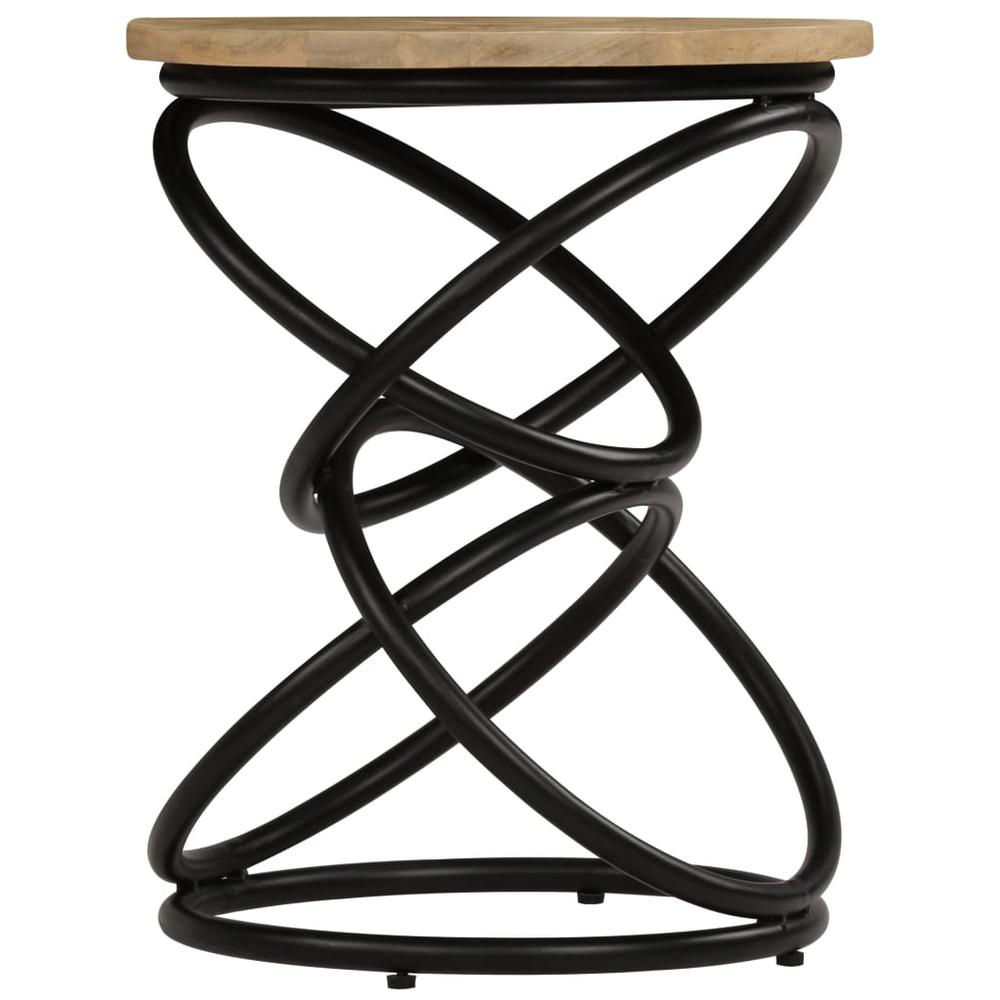 vidaXL End Table Solid Mango Wood 15.7"x19.7", 247320