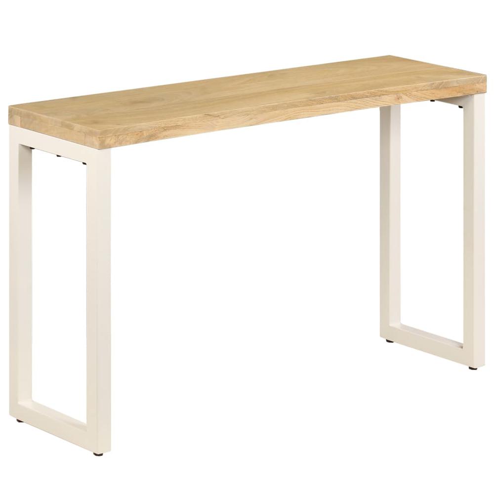 vidaXL Console Table 47.2"x13.8"x29.9" Solid Mango Wood and Steel, 247336