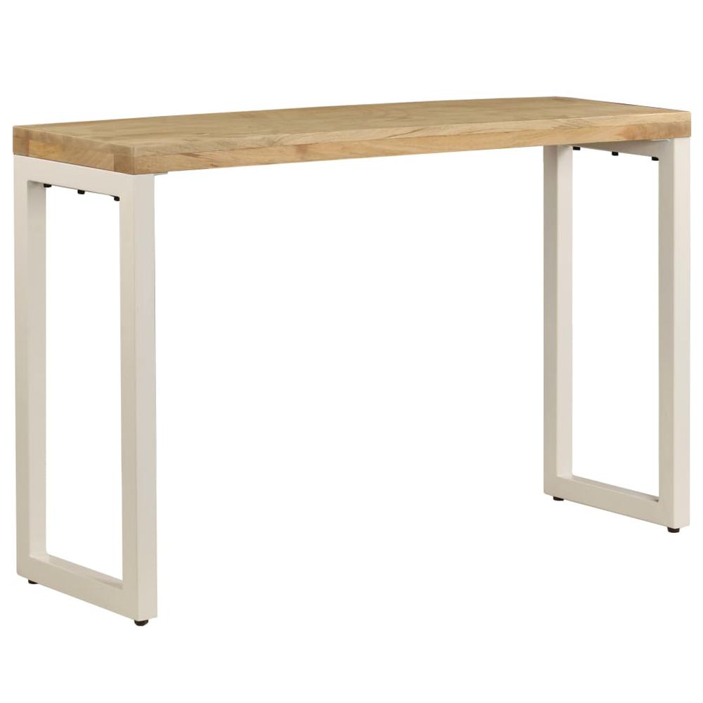 vidaXL Console Table 47.2"x13.8"x29.9" Solid Mango Wood and Steel, 247336
