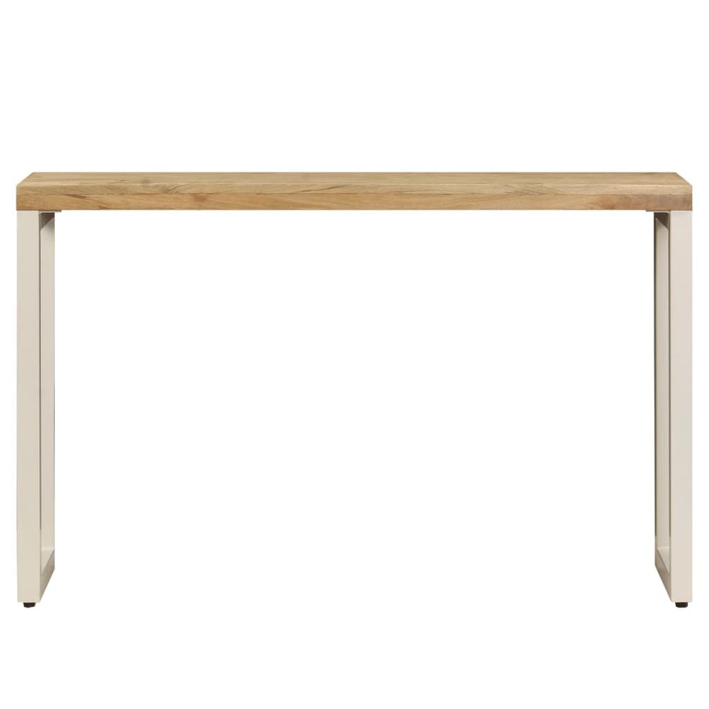 vidaXL Console Table 47.2"x13.8"x29.9" Solid Mango Wood and Steel, 247336