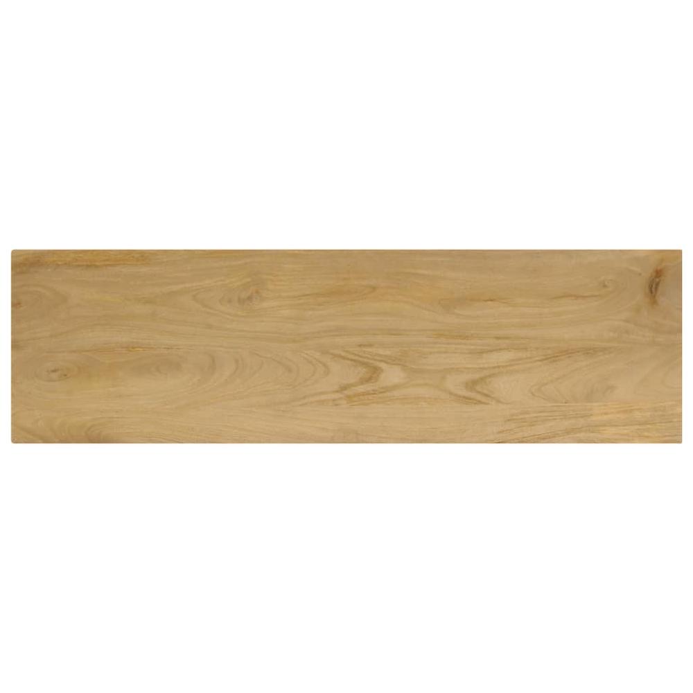 vidaXL Console Table 47.2"x13.8"x29.9" Solid Mango Wood and Steel, 247336
