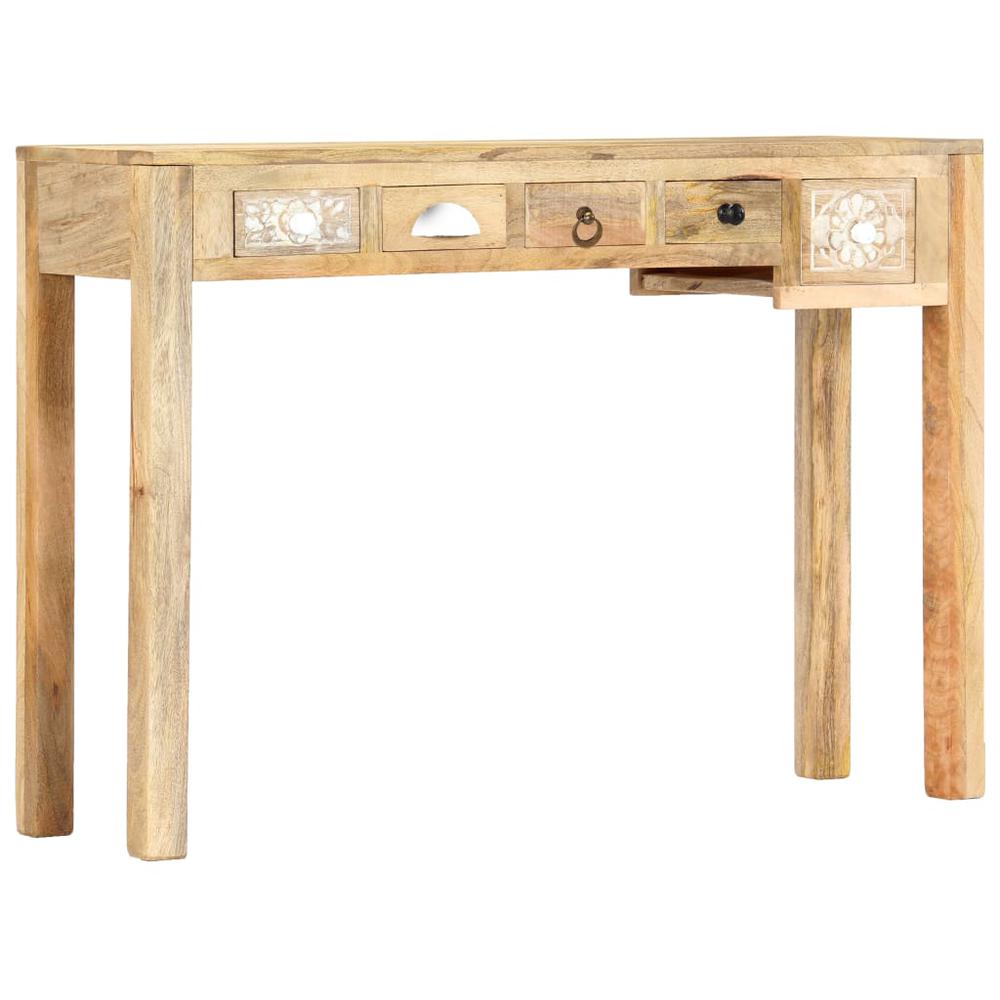 vidaXL Console Table 43.3"x11.8"x29.5" Solid Mango Wood, 247745