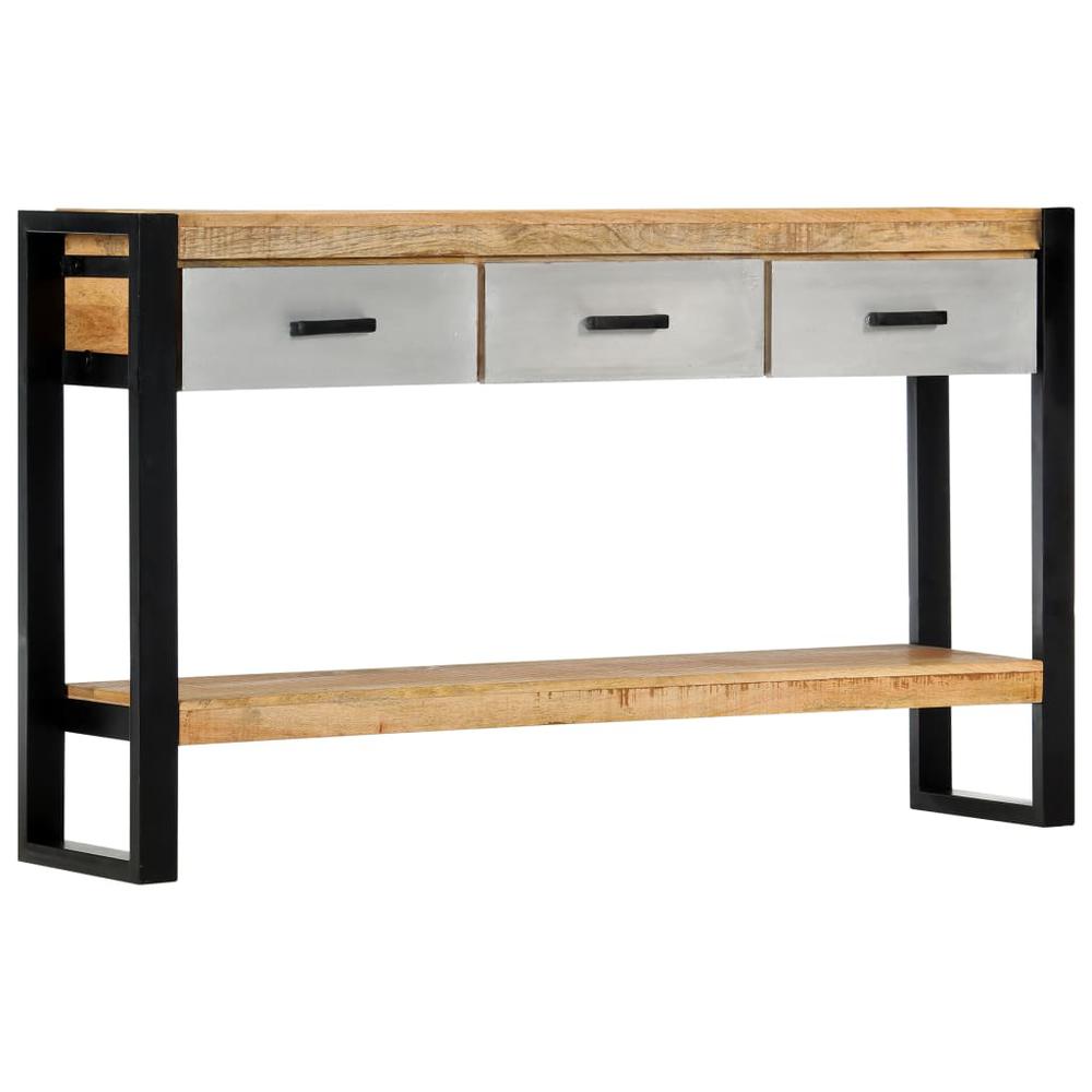 vidaXL Console Table 51.1"x11.8"x29.9" Solid Mango Wood, 247762