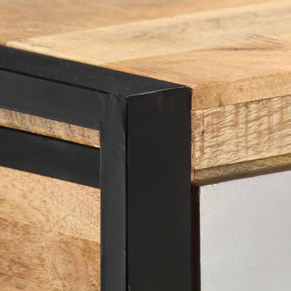 vidaXL Console Table 51.1"x11.8"x29.9" Solid Mango Wood, 247762