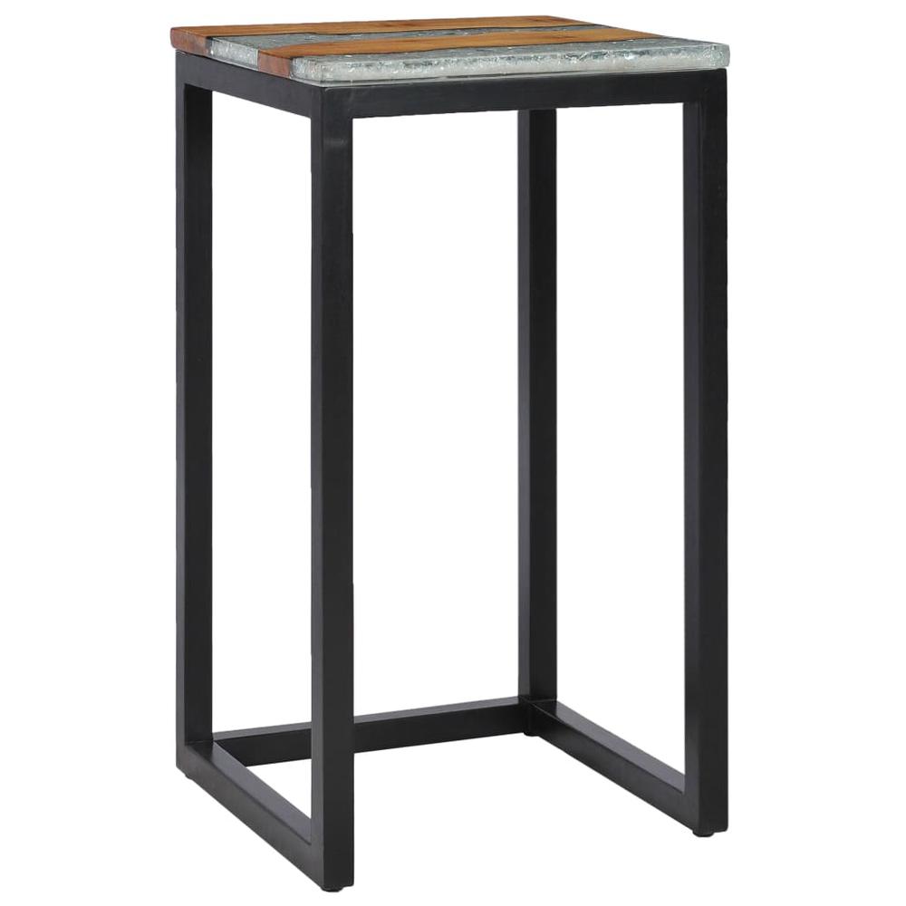 vidaXL Nesting Tables 3 pcs Solid Teak Wood and Polyresin, 281648