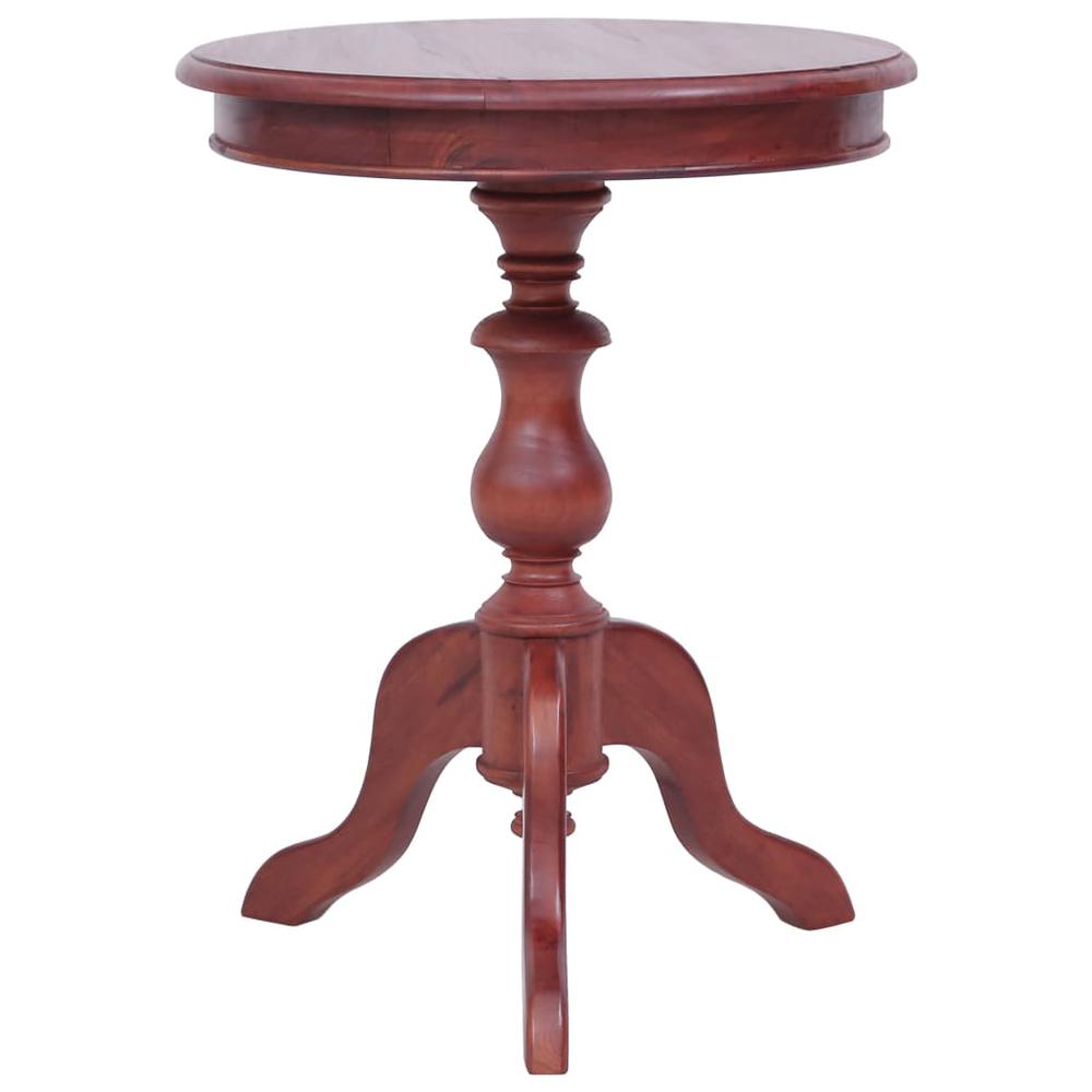 vidaXL Side Table Brown 19.7"x19.7"x25.6" Solid Mahogany Wood, 283845