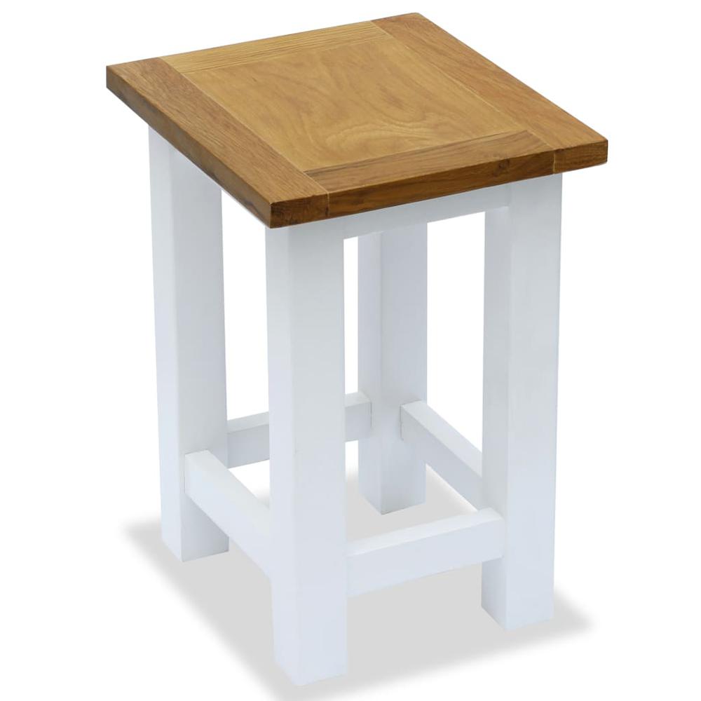 vidaXL End Tables 2 pcs 10.6"x9.4"x14.6" Solid Oak Wood, 3053419