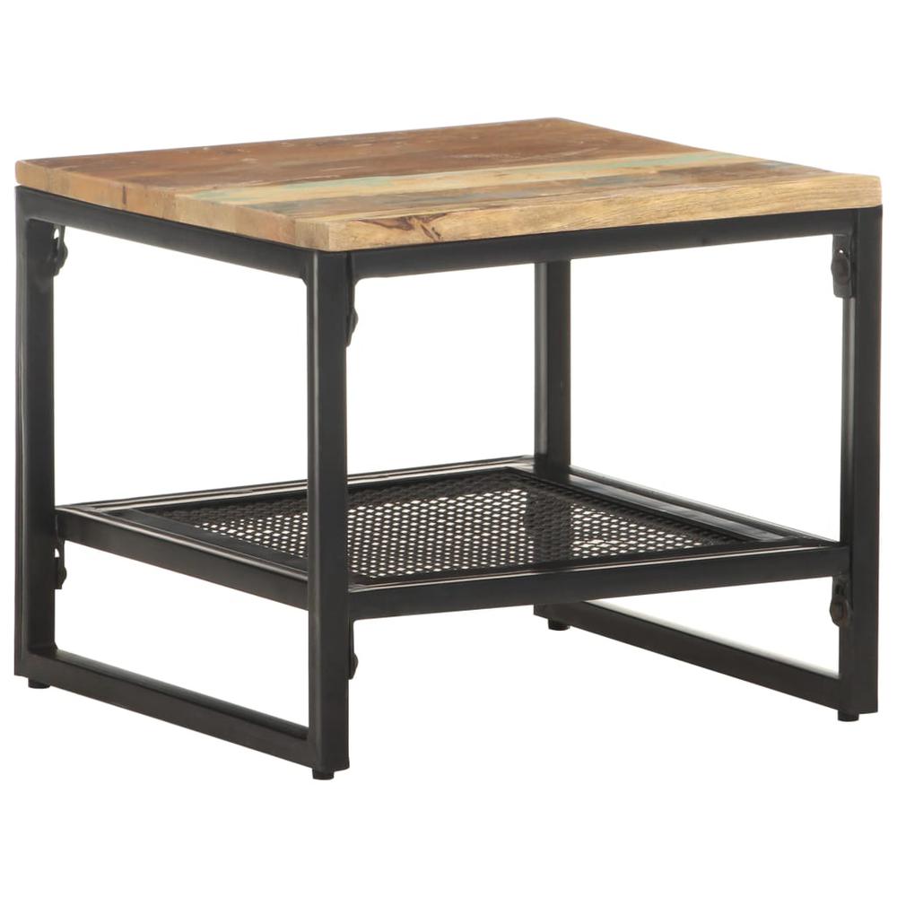 vidaXL Side Table 15.7"x15.7"x13.8" Solid Reclaimed Wood 0242