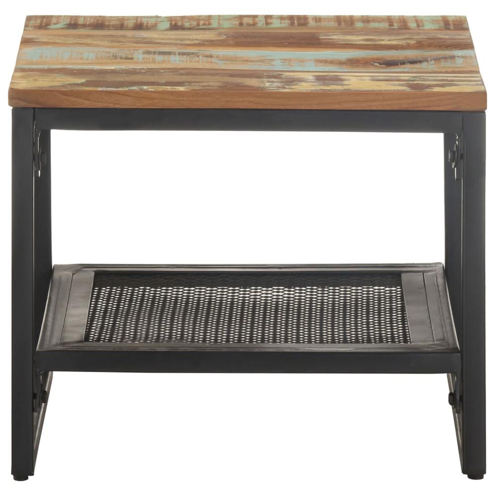 vidaXL Side Table 15.7"x15.7"x13.8" Solid Reclaimed Wood 0242