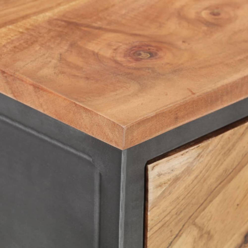 vidaXL Console Table 43.3"x13.8"x29.5" Solid Acacia Wood 3527