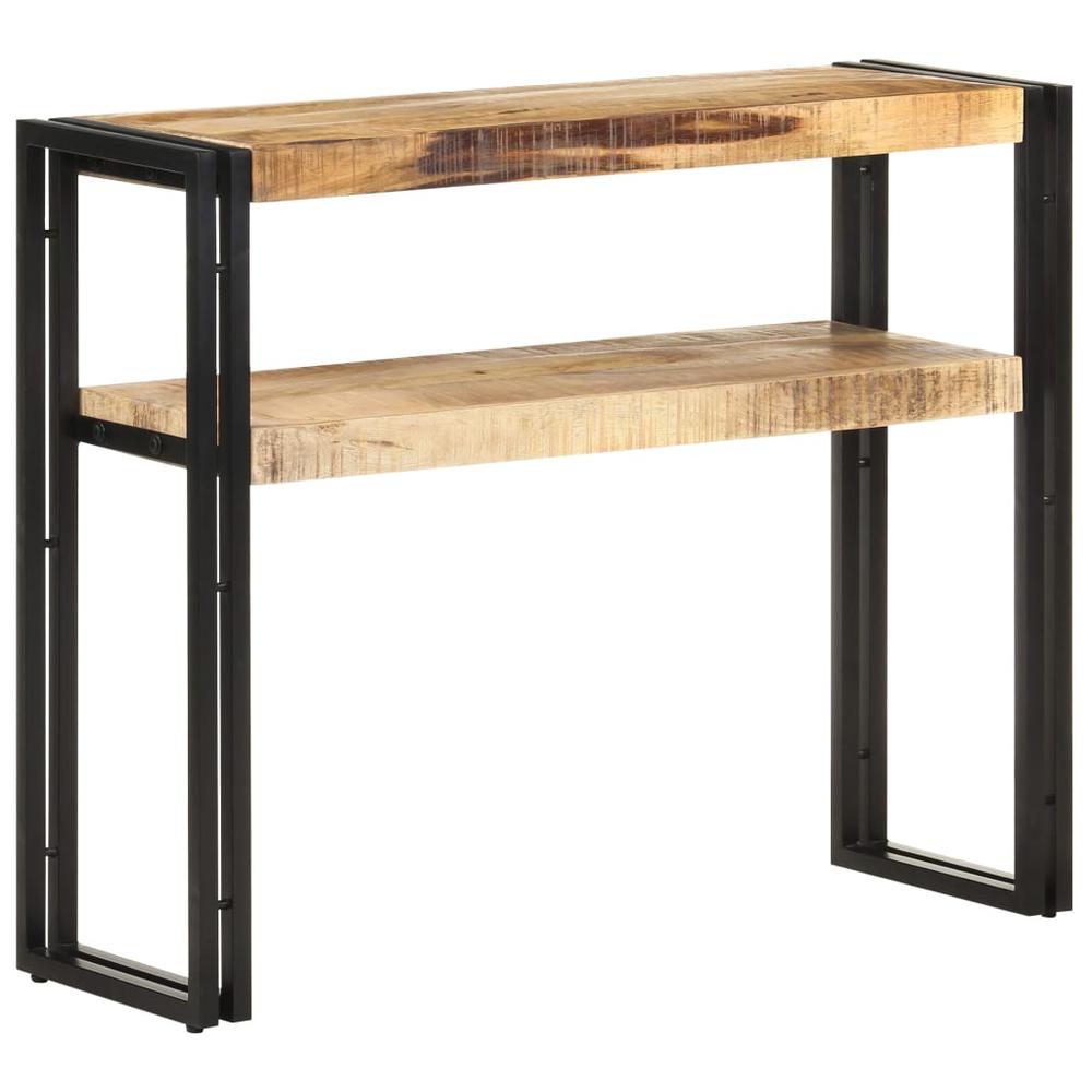 vidaXL Console Table 35.4"x11.8"x29.5" Rough Mango Wood 1096