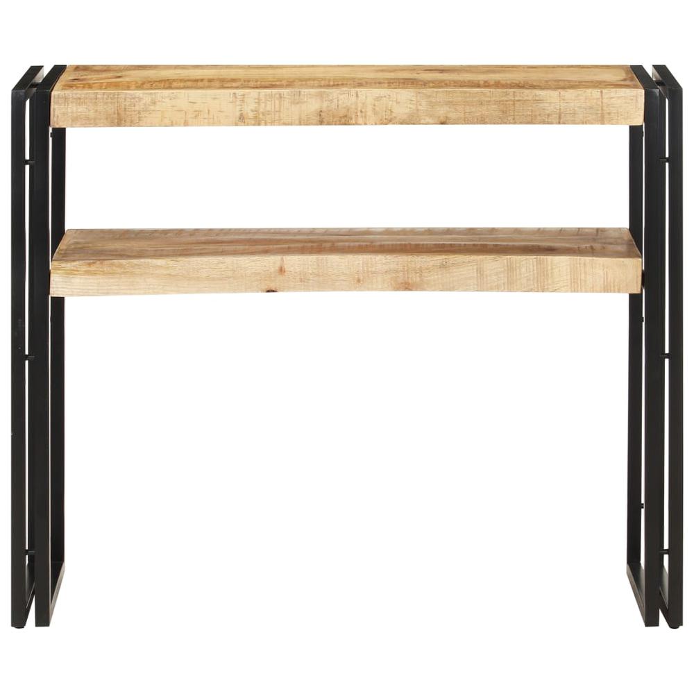 vidaXL Console Table 35.4"x11.8"x29.5" Rough Mango Wood 1096