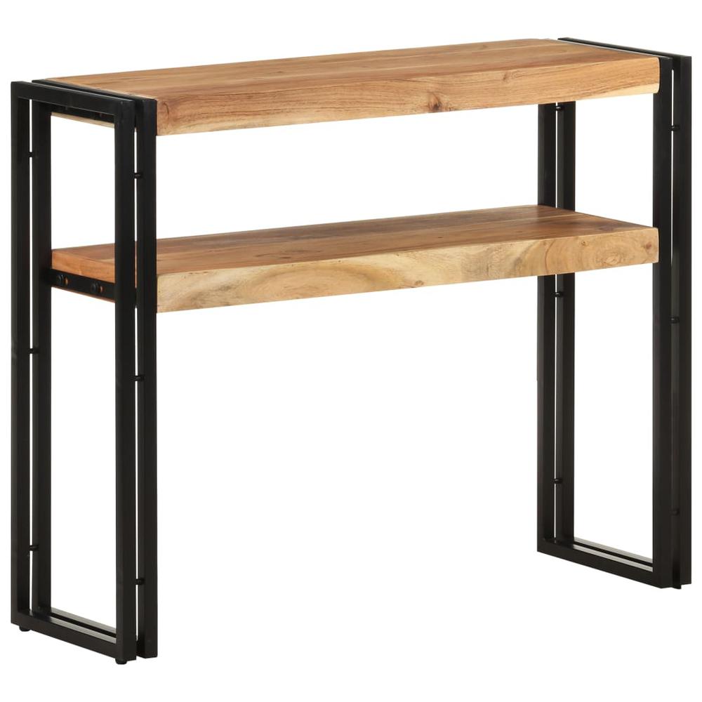 vidaXL Console Table 35.4"x11.8"x29.5" Solid Acacia Wood 1097