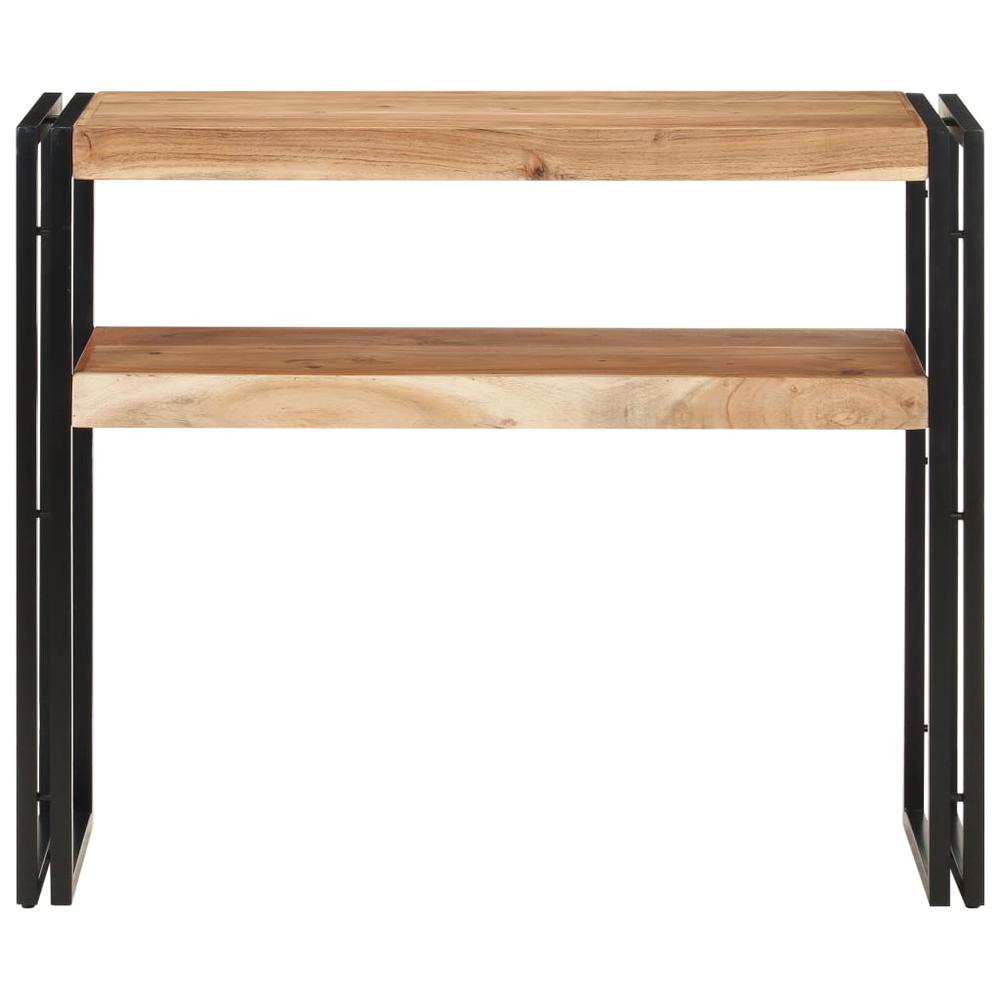 vidaXL Console Table 35.4"x11.8"x29.5" Solid Acacia Wood 1097