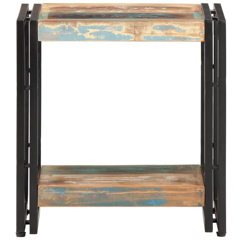 vidaXL Side Table 15.7"x11.8"x15.7" Solid Reclaimed Wood 0684