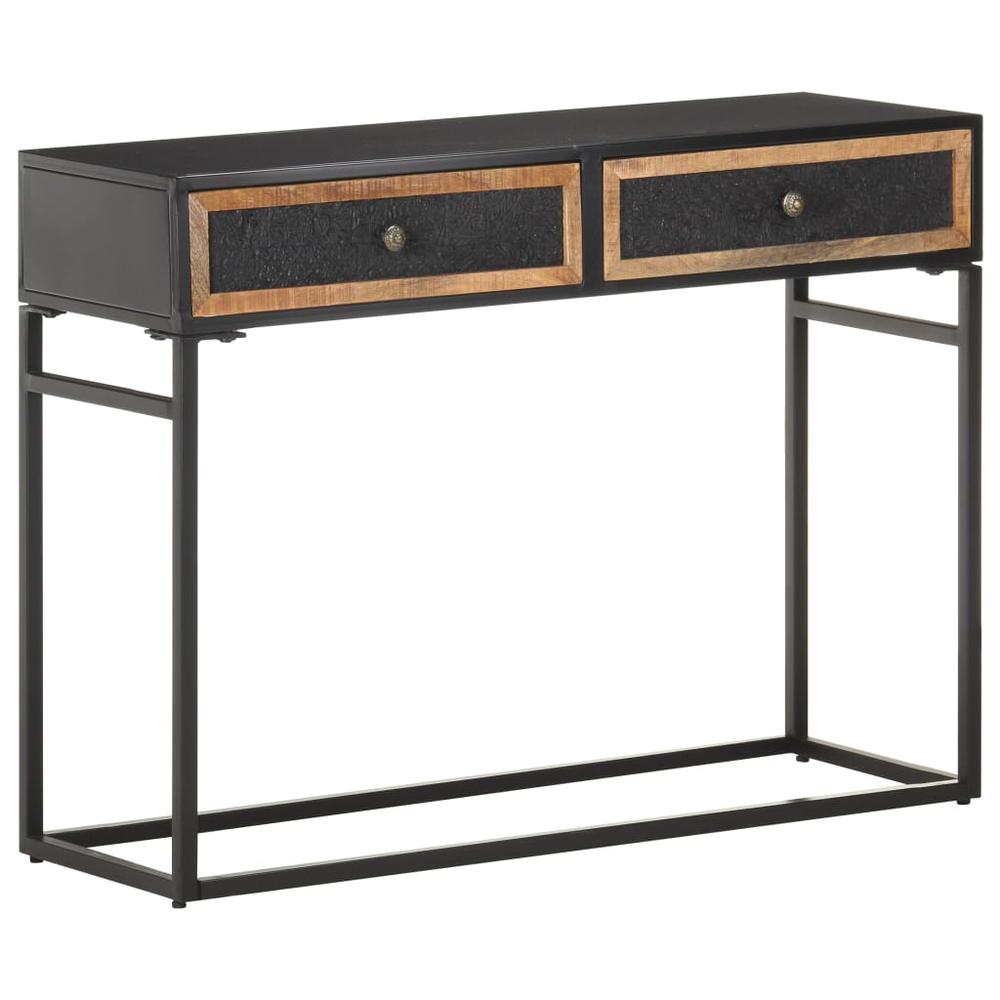 vidaXL Console Table 39.4"x13.8"x29.5" Solid Mango Wood 3151