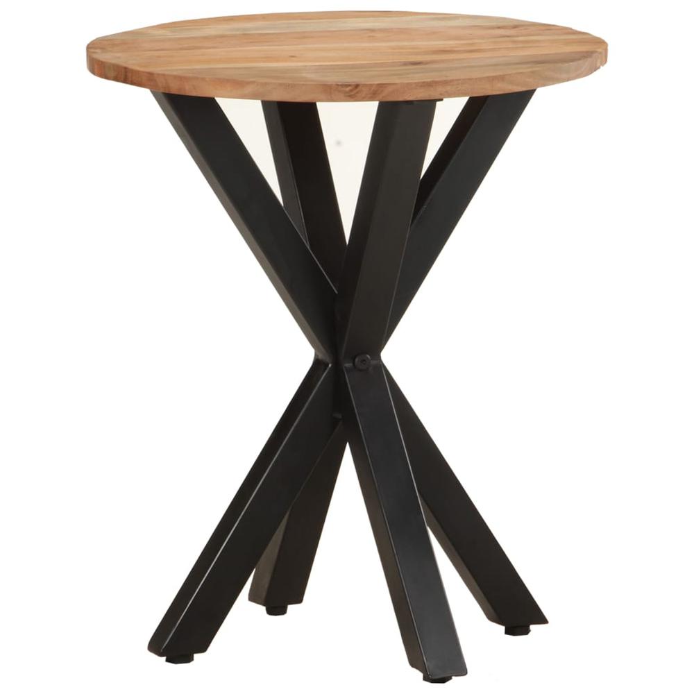 vidaXL Side Table 18.9"x18.9"x22" Solid Acacia Wood 0657
