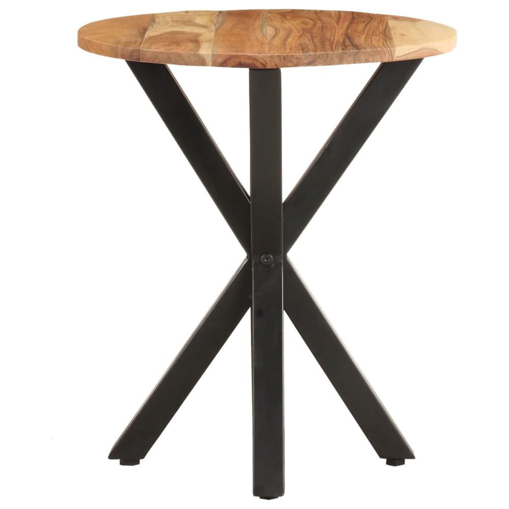 vidaXL Side Table 18.9"x18.9"x22" Solid Acacia Wood 0657