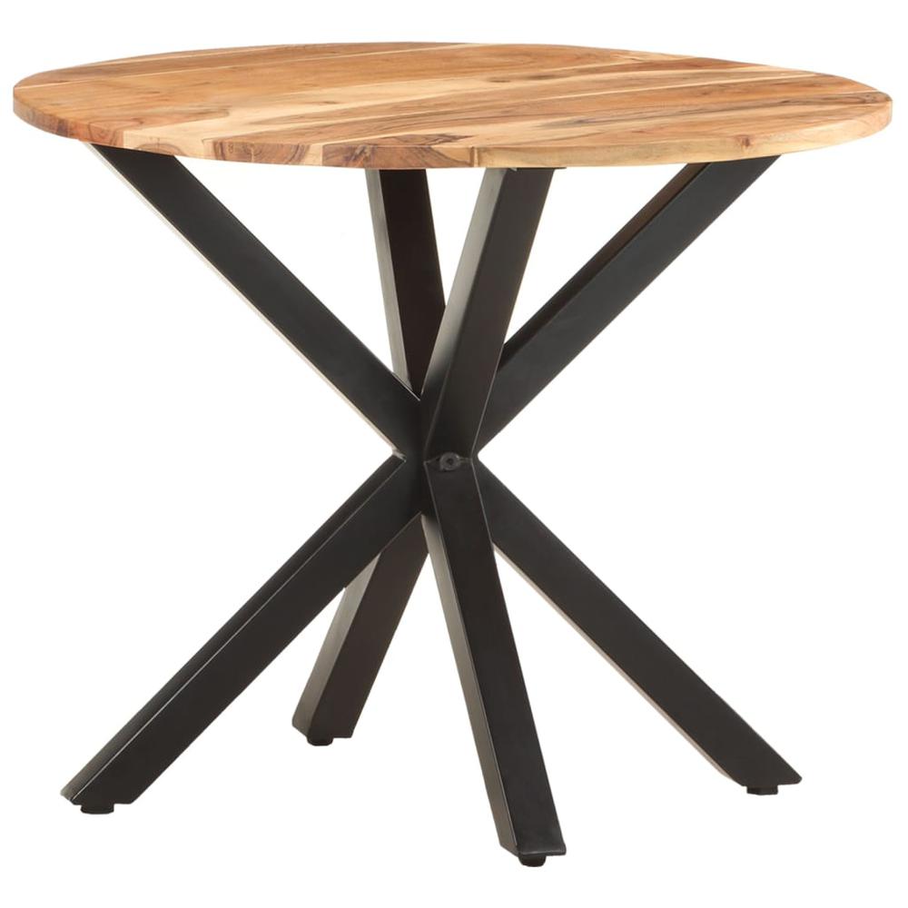 vidaXL Side Table 26.8"x26.8"x22" Solid Acacia Wood 0660