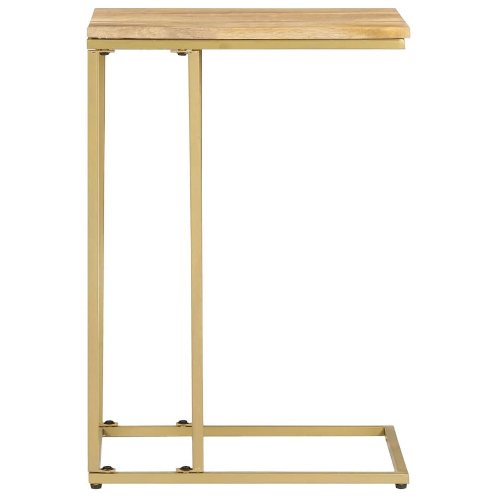 vidaXL Side Table 13.8"x17.7"x25.6" Solid Mango Wood, 327442