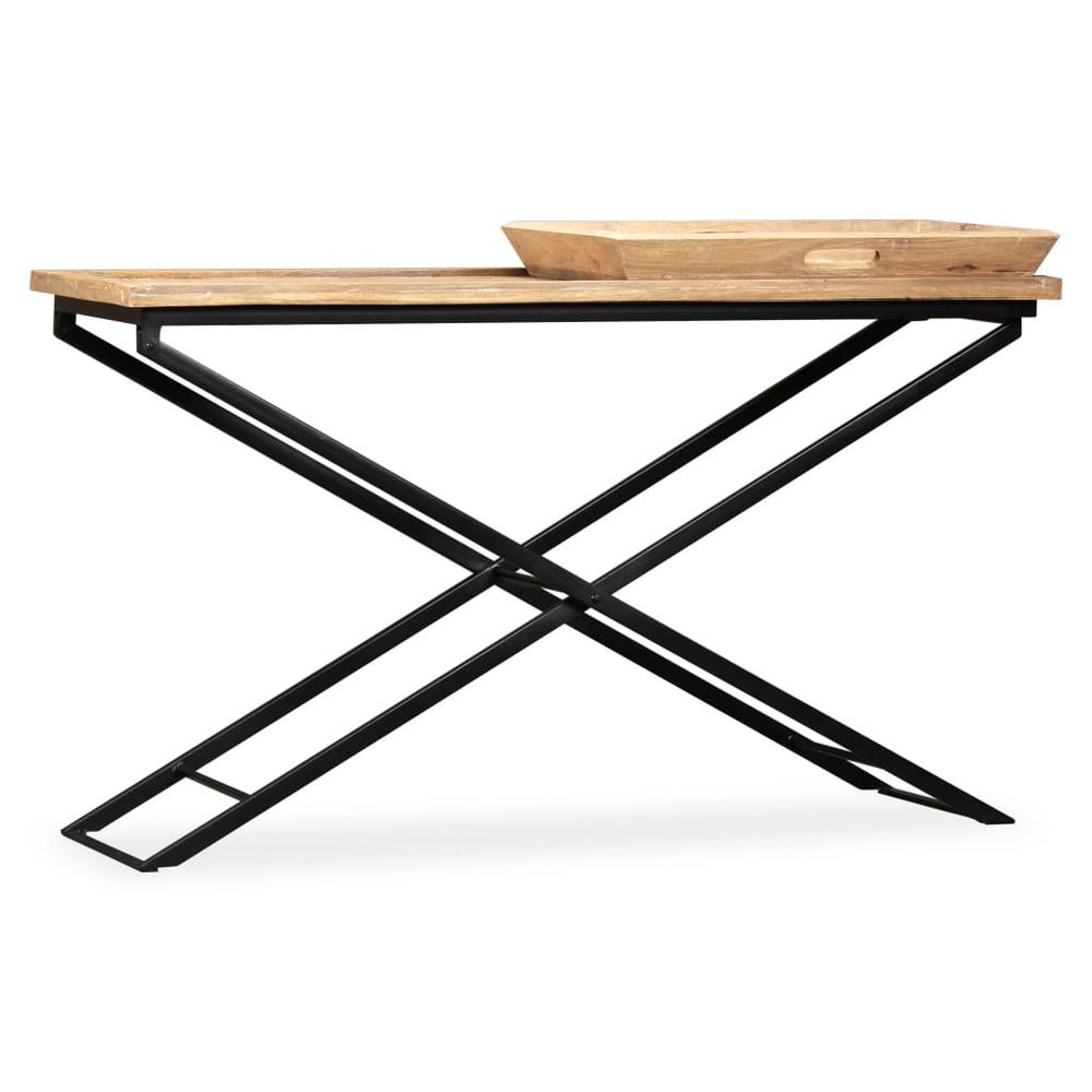 vidaXL Console Table Solid Mango Wood 51.2"x15.7"x31.5"