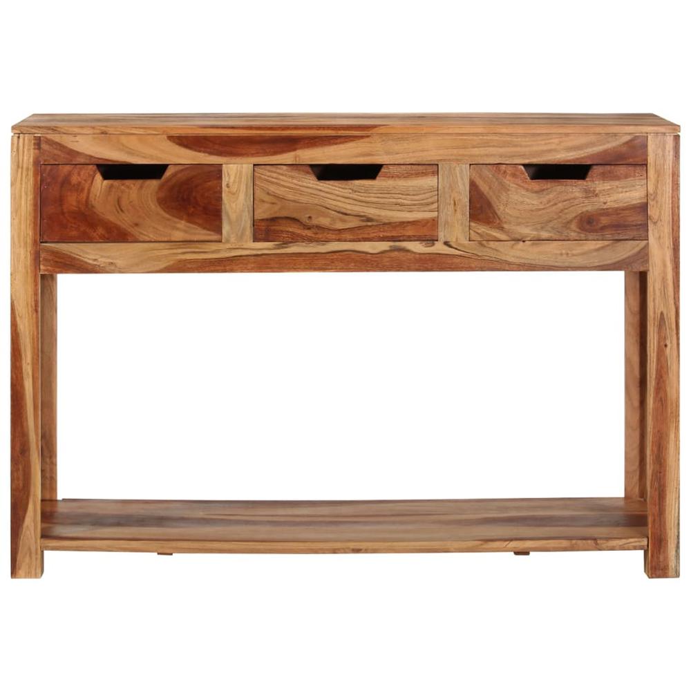 vidaXL Console Table 43.3"x13.8"x29.5" Solid Wood Acacia