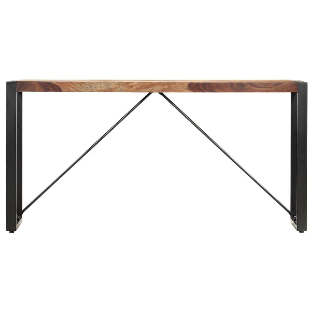 vidaXL Console Table 59.1"x13.8"x29.9" Solid Sheesham Wood