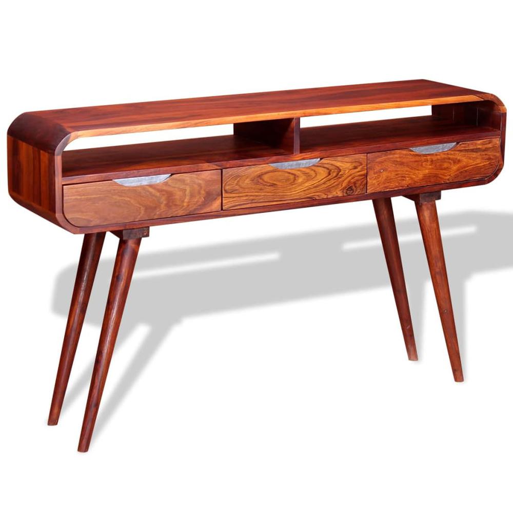 vidaXL Console Table Solid Sheesham Wood 47.2"x11.8"x29.5"