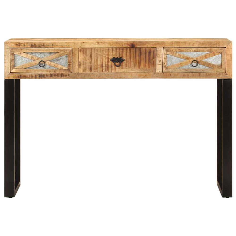 vidaXL Console Table 43.3"x11.8"x29.9" Solid Mango Wood