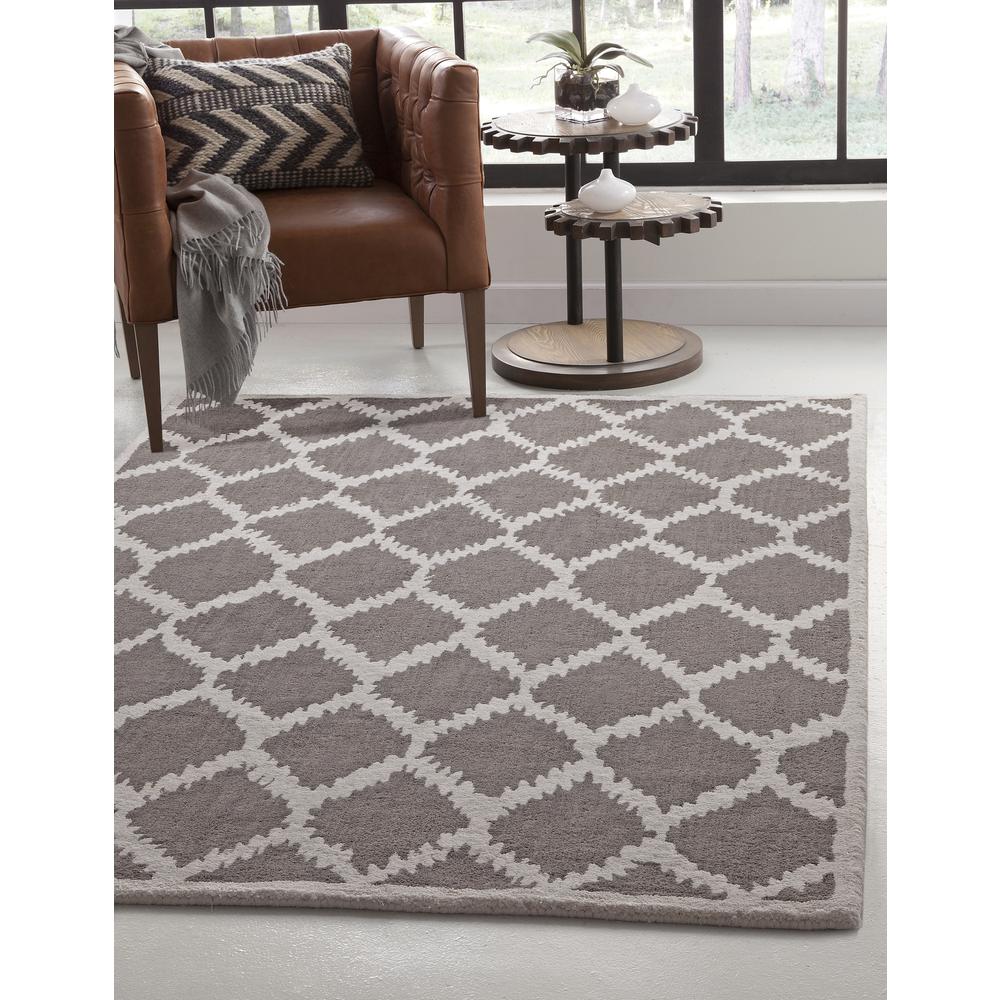 Lifestyle Riley Grey/Ivory Area Rug, 5' x 8'