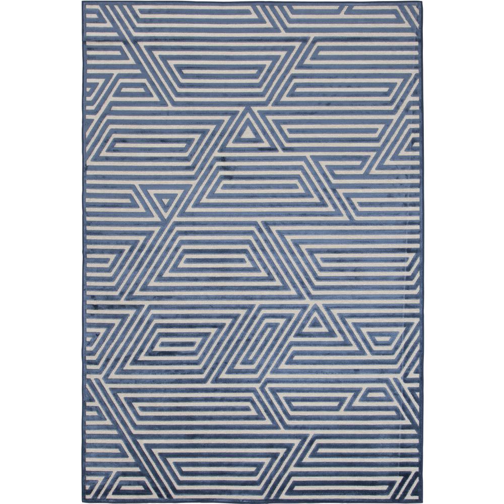 Napa Orbit Blue Area Rug, 5'3" x 7'6"