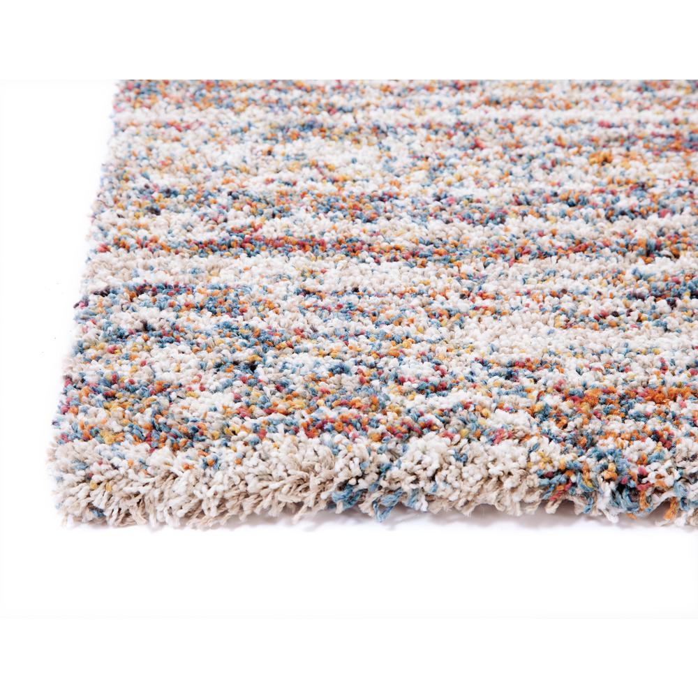 Granada Zira Ivory/Multi Striped Area Rug, 5'3" x 7'6"