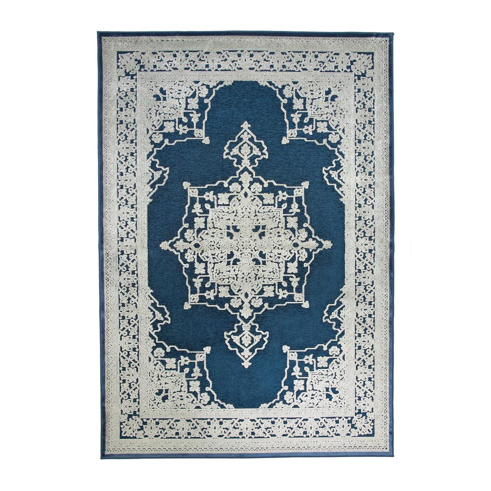 Napa Ashton Blue and Natural Area Rug, 5'3" x 7'6"