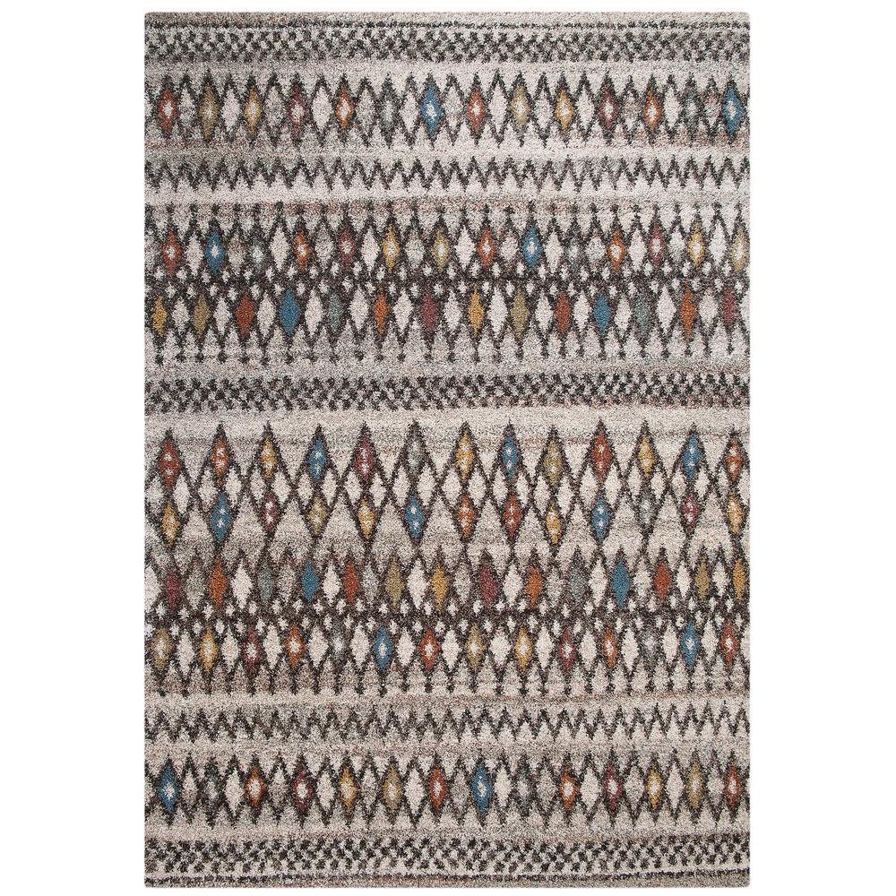 Granada Batala Chocolate/Ivory Multi Area Rug, 5'3" x 7'6"