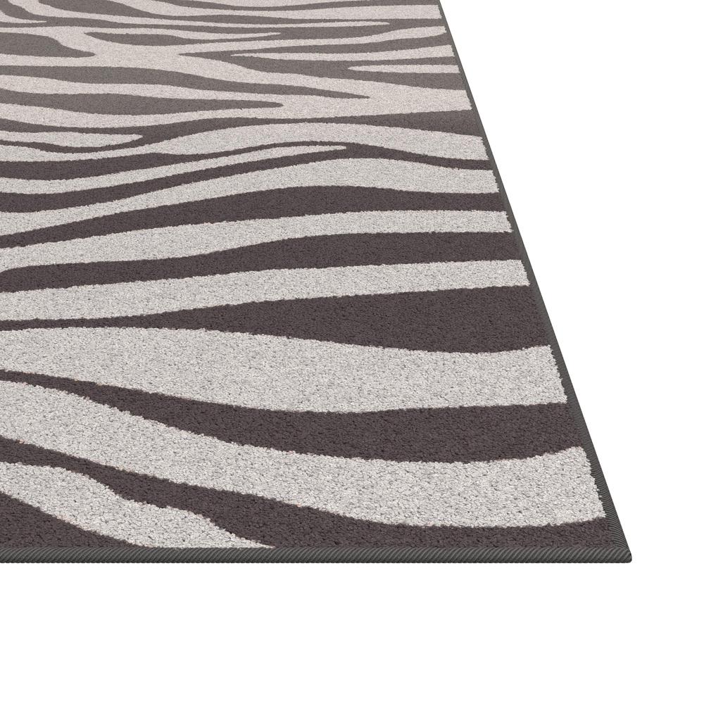 Sonoma Tabora Brown and Gray Viscose Area Rug, 5'3" x 7'6"