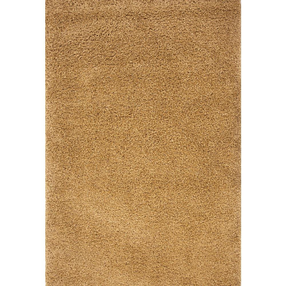 Comfort Shag Yellow Olefin Area Rug, 7'10" x 10'6"