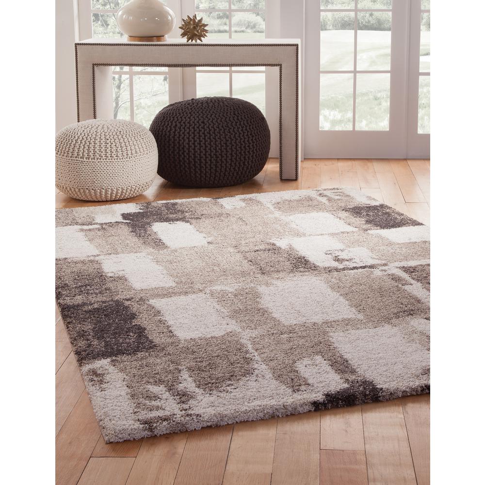 Granada Devon Chocolate/Ivory/Tan Area Rug, 7'10" x 10'10"