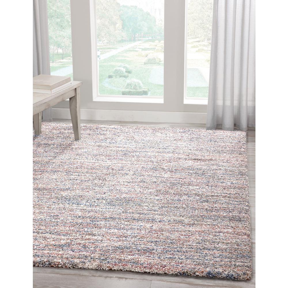 Granada Zira Ivory/Multi Striped Area Rug, 7' 10" x 10' 10"